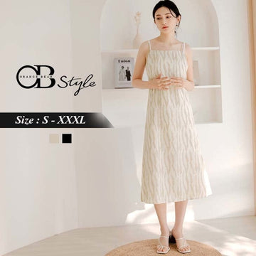 ZEBRA PRINTED SPAGHETTI STRAP CHIFFON MAXI DRESS