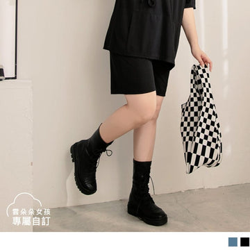ELASTIC WAIST POCKETED RIBBED SHORTS PANTS