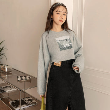 Baseball Field Printed Cropped Top