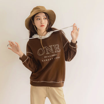 Embroidery Sweatshirt Top
