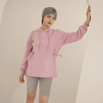 Warm Tie Hoodie Sweatshirt