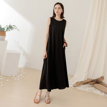 Cooling Comfortable Chiffon Sleeveless Long Maxi Dress