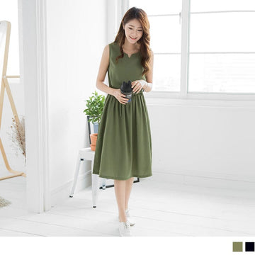 WEEKEND X OB DESIGN SLEEVELESS WRAP MAXI DRESS