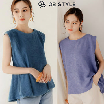 Weekend X Ob Design Women Casual Soft Loose A-Line Cap Sleeve Blouse Shirt Top Plus Size