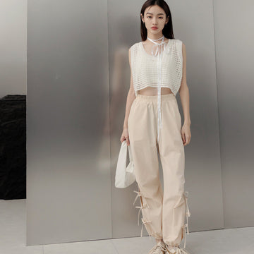 Basic Cooling Elastic Waist Long Jogger Pants