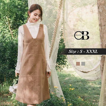 SOLID COLOUR SLEEVELESS DRESS