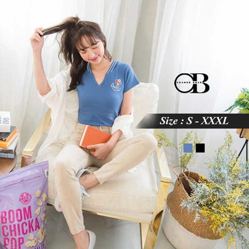 SHORT SLEEVE KNIT RIB TOPS