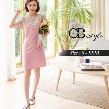 FAKE TWO PIECE PRINTED DRESS