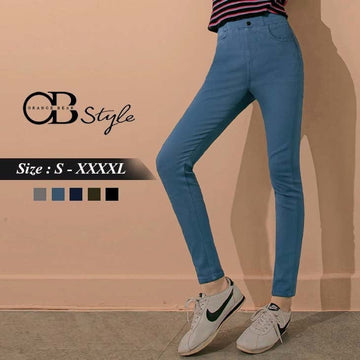 SKINNY ELASTIC SLIM PANTS