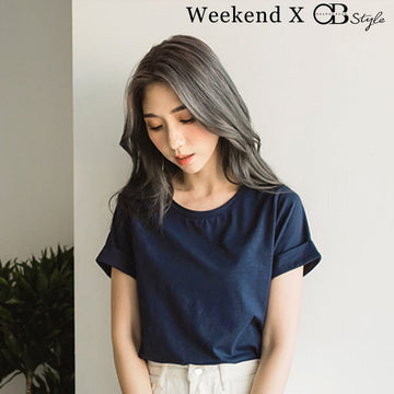 WEEKEND X OB DESIGN BAMBOO COTTON PLAIN BLOUSE SHIRT TOPS