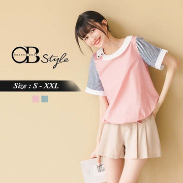 SHORT SLEEVE COTTON CASUAL TOPS