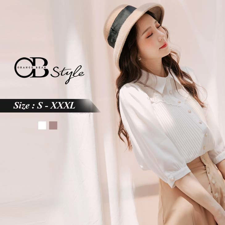 3/4 SLEEVE WORK CHIFFON SHIRTS