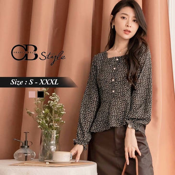 DOTS POLKA CHIFFON TOPS