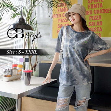 COTTON SHORT SLEEVE DROP SHOULDER LONGLINE TOPS