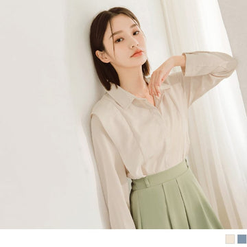 LONG SLEEVE SHIRTS COLLAR TUNIC SHIRTS