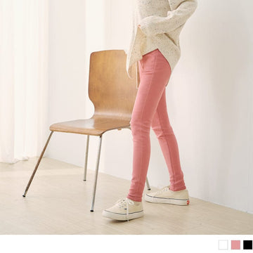 CASUAL MEDIUM WAIST SKINNY PENCIL LONG PANTS