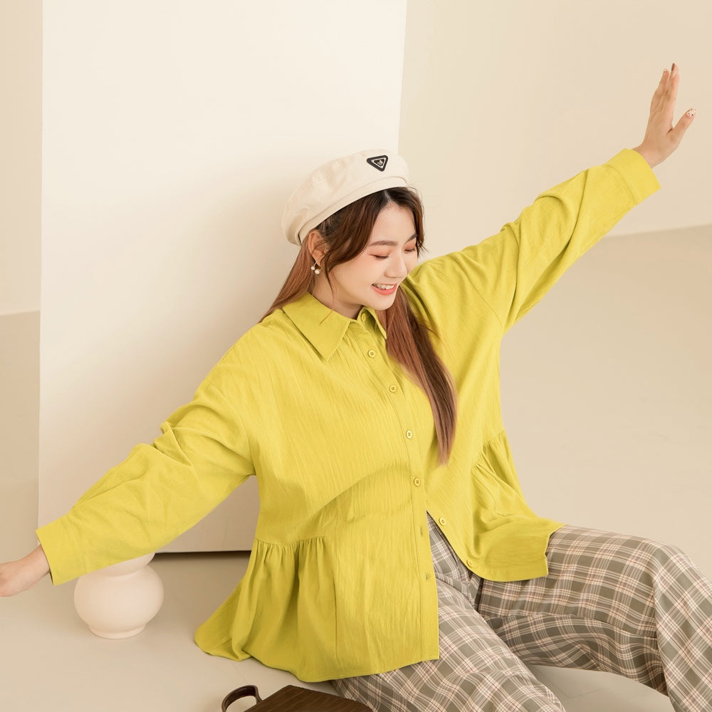 Loose Fit Long Sleeve Shirt Top