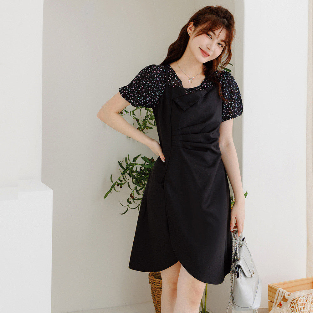 Casual Floral Print Short Sleeve Summer Dress