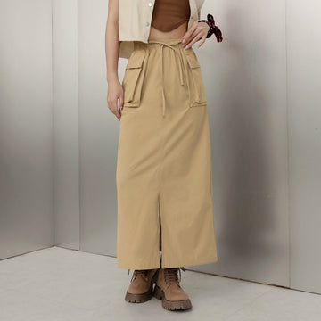 UV Protection Cooling Long Pocket Cargo Maxi Skirt