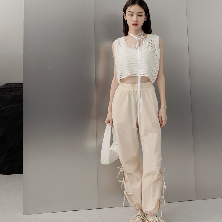 Basic Cooling Elastic Waist Long Jogger Pants