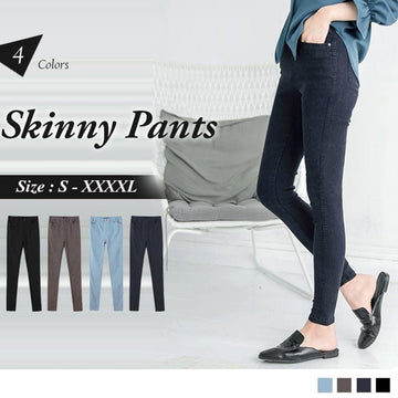 BRUSHED STRETCH SKINNY PANTS