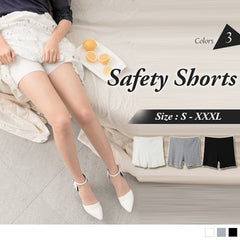 (TW STOCK) OB STYLE | COTTON RIBBED SAFETY SHORTS | 2 COLORS | S-XXXL SIZE | PLUS SIZE
