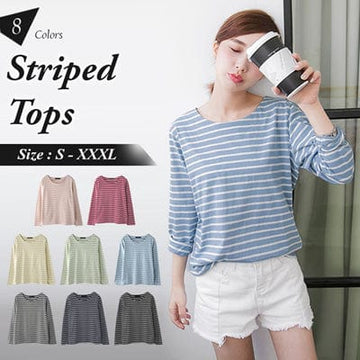 STRIPED COTTON TOPS