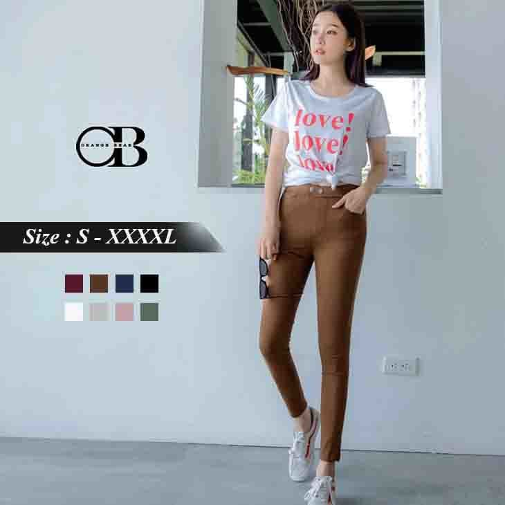 WAIST ELASTIC SKINNY PANTS