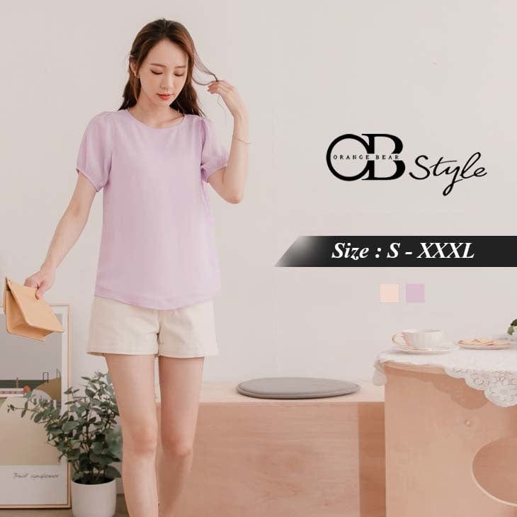 LACE RIBBED CHIFFON TOPS
