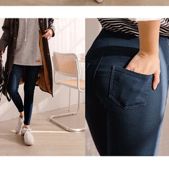 (SG STOCK) OB DESIGN WOMEN HOLIDAYS CASUAL HIGH WAISTED SKINNY PANTS PLUS SIZE
