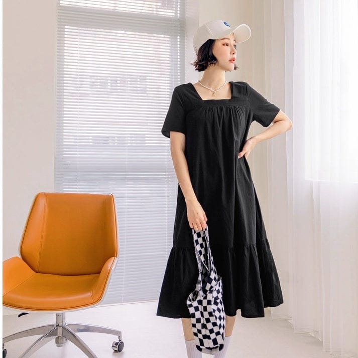 (SG STOCK) WEEKEND X OB DESIGN LOOSE A-LINE TIERED LONG MAXI DRESS